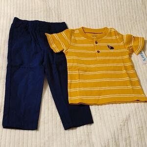 Carter's two-piece set boys toddler size 2t